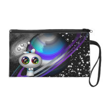 Cute alien wristlet bag (customizable!) bagettes bags