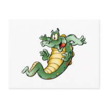 Cute Alligator Cartoon Post Cards