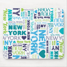 Cute america new york souvernir mousepad