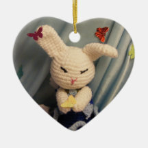 Cute Amigurumi Bunny Rabbit Christmas Tree Ornaments