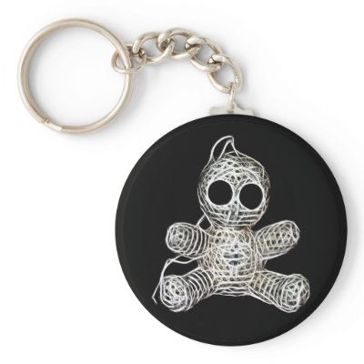 Cute Amigurumi Voodoo Doll Key Chains by brianadragon