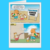Cute and Funny Dog and Cat Birthday Card cards