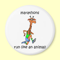 Cute and funny marathon magnets