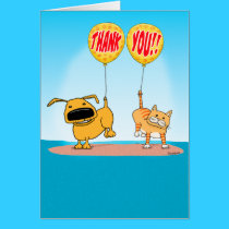 Cute and Funny Thank You Card cards