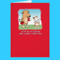 Cute and funny Valentine's Day card: Dog and Cat cards