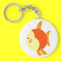 Cute and Plump Cartoon Fish Keychain