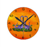 Cute and Romantic Dinosaurs Wallclocks