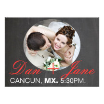 Cute and Simple Photograph Save the Date Personalized Invitation