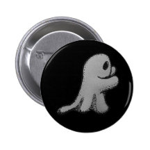 Cute and Spooky Ghost Doodle Pin
