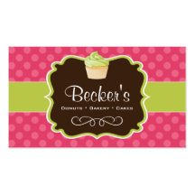 Cute and Whimsical Bakery Business Card