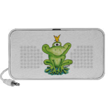 Cute and whimsical Frog Prince by Gerda Steiner Travel Speakers