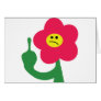 cute angry flower fuck you card
