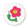 cute angry flower fuck you fridge magnet