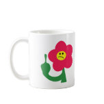 cute angry flower fuck you coffee mugs