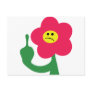 cute angry flower fuck you postcards