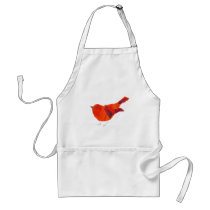 Cute Animal Wildlife  Red Bird Apron