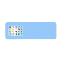 Cute-Animals cartoons adorable happy fun sweet Custom Return Address Label