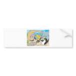 Cute Animals Player Water Hockey Goal Game Bumper Stickers