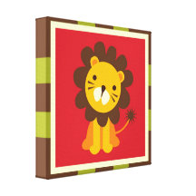 Cute Animals Stretched Canvas Print