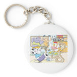 Cute Animals Work Out in Gym Shirt Fitness Keychains
