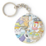 Cute Animals Work Out in Gym Shirt Fitness Key Chain