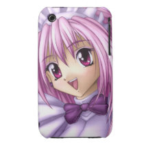 Cute Anime Girl Maid iPhone 3 Case