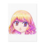 Cute Anime Girl With Colourful Hair Creative Manga