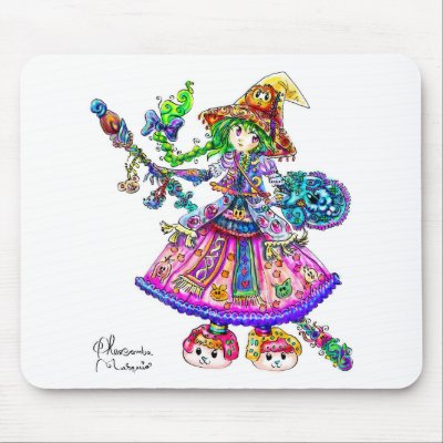 Cute Anime Witch Kawaii Halloween Magic Spell by AlexandreMasquio