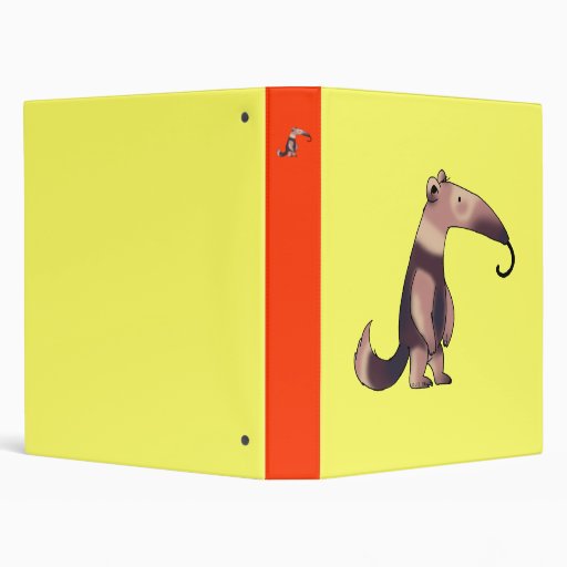 Cute anteater binder
