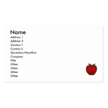 Cute Apple Business Cards