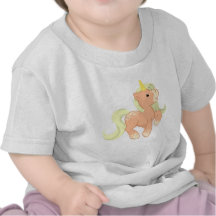 Cute Apricot Unicorn Tshirts