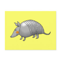 Cute armadillo postcard