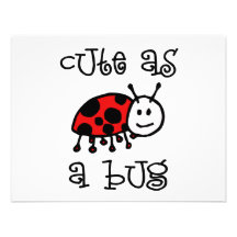 Cute as a Bug Custom Announcement
