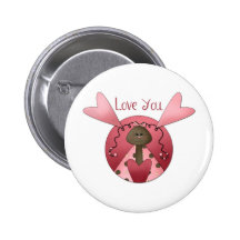 Cute as a Bug · Love You Ladybug Pinback Buttons