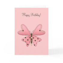Cute as a Bug · Pink & Brown Butterfly