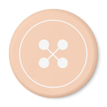 Cute as a Button Baby Shower Magnet Favour