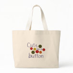Cute as a button (boy) tote bag