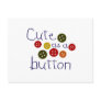 Cute as a button (boy) postcards
