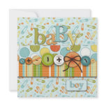 Cute as a Button Card Square invitations