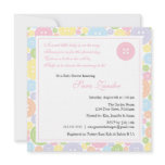 Cute as a Button Girl Baby Shower Invitation