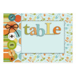 Cute as a Button Table Card Flat Mini Business Card Templates