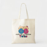 Cute As A Button Twin Girl & Boy Tote Bags