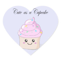 Cute as a Cupcake kawaii stickers