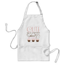 Cute as a cupcake! Pink & Brown Apron