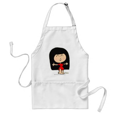 CUTE ASIAN GIRL APRON by rexfmay
