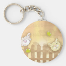 cute at the farm animals keychains