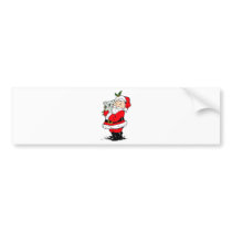 Cute Australian Christmas Santa with koala Bumper Sticker