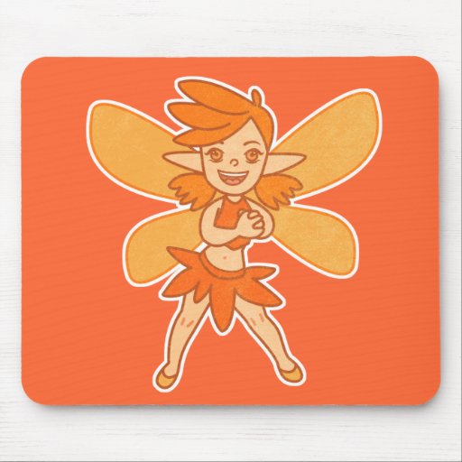 Cute Autumn Fairy Mouse Pads