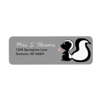 Cute Baby Animals Skunk Return Address Labels