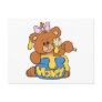 Cute Baby Bear and Honey Postcard